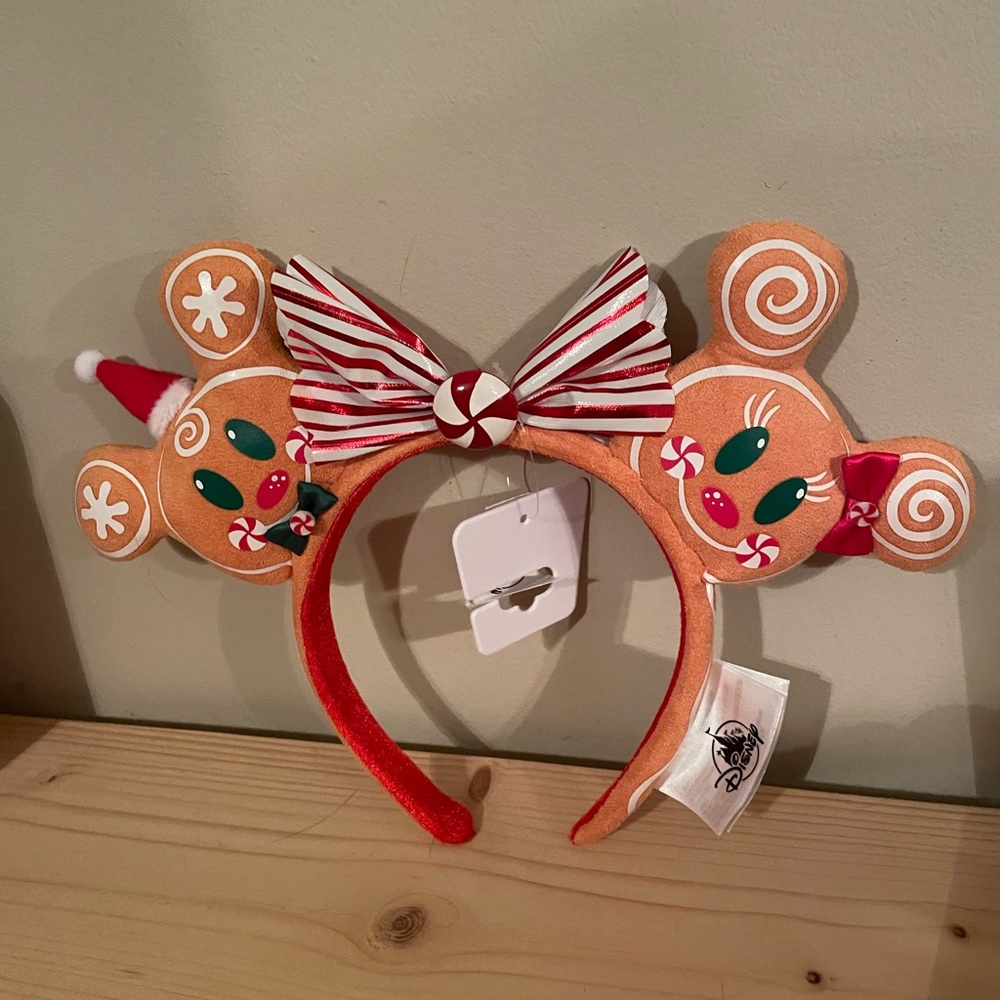Mickey and Minnie Gingerbread Ears NEW